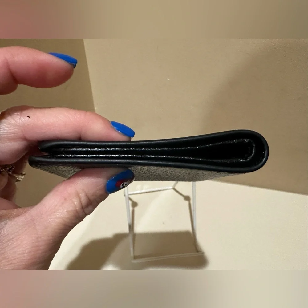 GUCCI Bee & Star Bifold Wallet Black leather